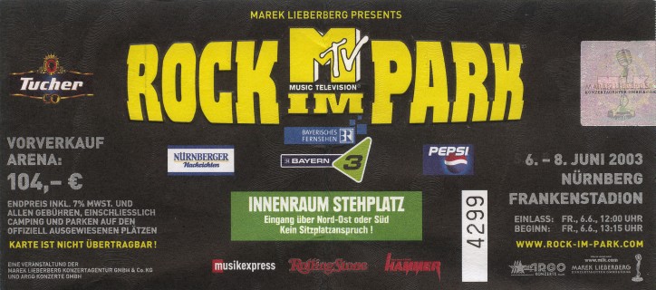 2003.06.08 Rock Im Park