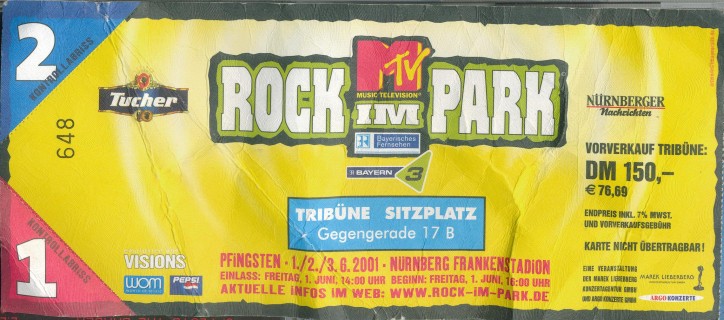 2001.06.01 Rock Im Park 2